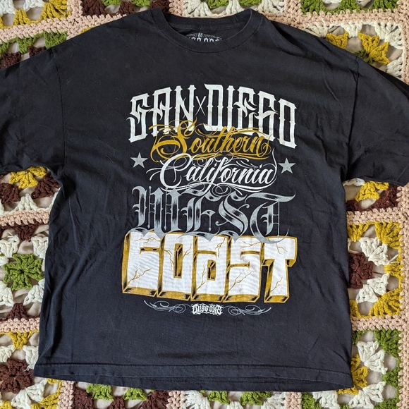 Dyse-One T-Shirt San Diego West Coast Size XXL Oversized Graffiti Chicano - Picture 1 of 5
